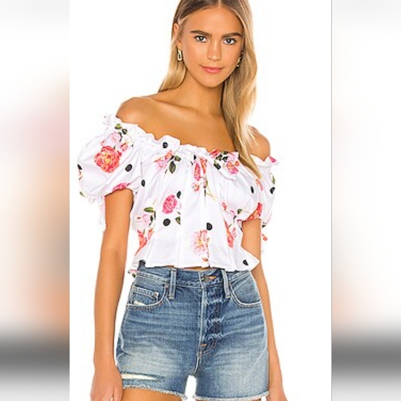 🍋For Love and Lemons Floral Top - Picture 16 of 16
